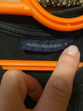 Camiseta Adolfo Domínguez L - Negra