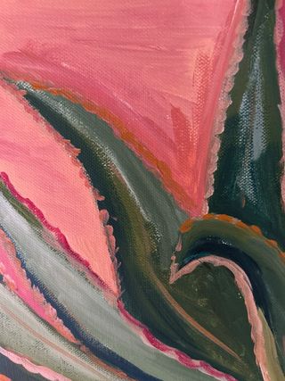 Lienzo Aloe Vera - Pintura Acrílica