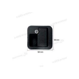 38,40€Cerradura exterior negra cilindro y 2 llaves