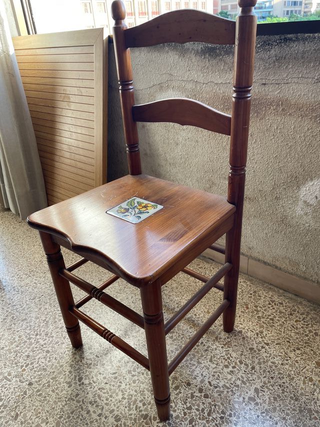 Silla madera vintage