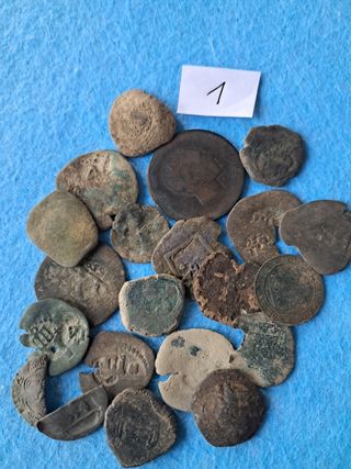 Lote Monedas Antiguas maravedís y más ( 1.) 