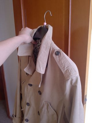Gabardina Mango Beige Talla M