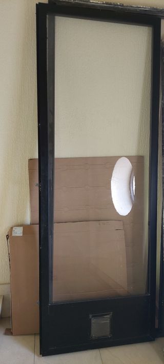 Puertas balcón - aluminio negro