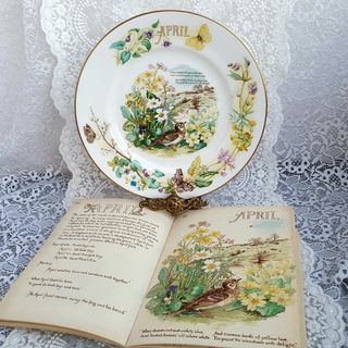 Piatto April, Edith Holden, Caverswall