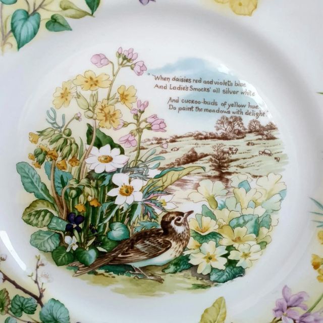 Piatto April, Edith Holden, Caverswall