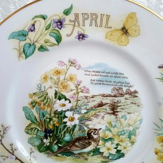 Piatto April, Edith Holden, Caverswall