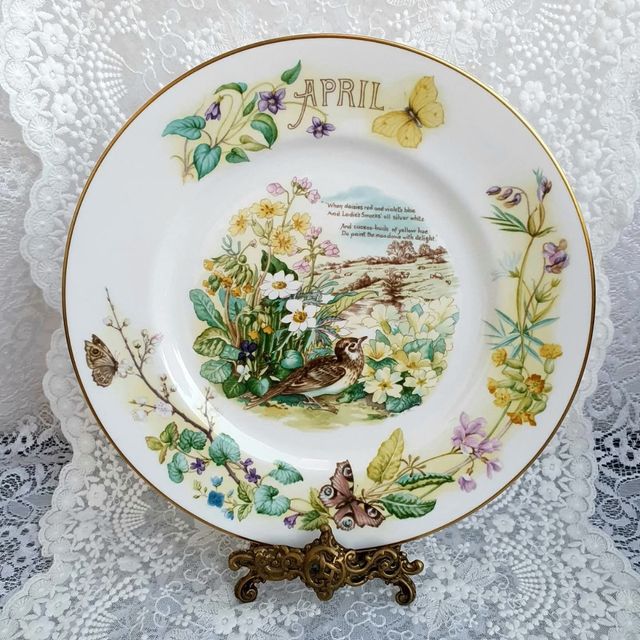 Piatto April, Edith Holden, Caverswall