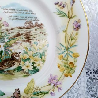 Piatto April, Edith Holden, Caverswall