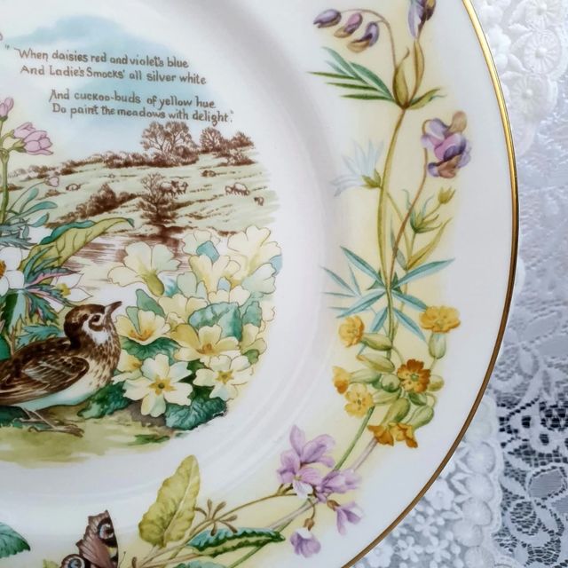 Piatto April, Edith Holden, Caverswall