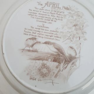 Piatto April, Edith Holden, Caverswall