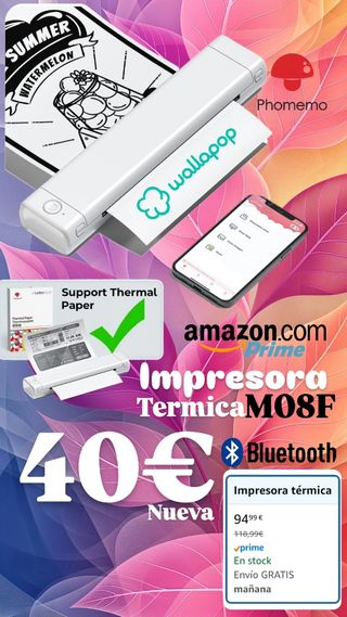 Impresora térmica M08F Phomemo - Bluetooth
