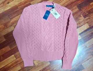 Jersey Ochos Aran rosa Polo Ralph Lauren
