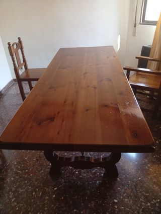 Mesa comedor madera maciza
