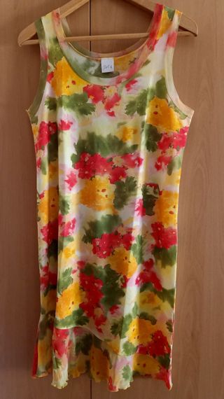 Vestido playero flores