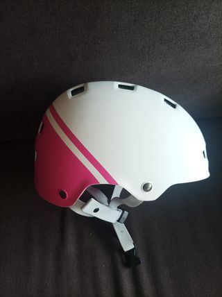 Casco esquí niño - Rosa y Blanco