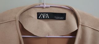 Chaqueta Otoño Levita efecto Ante, Zara, Talla M