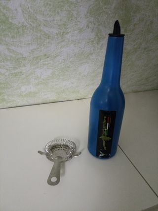 Bottiglia Flair Bartender + Colino per ghiaccio 