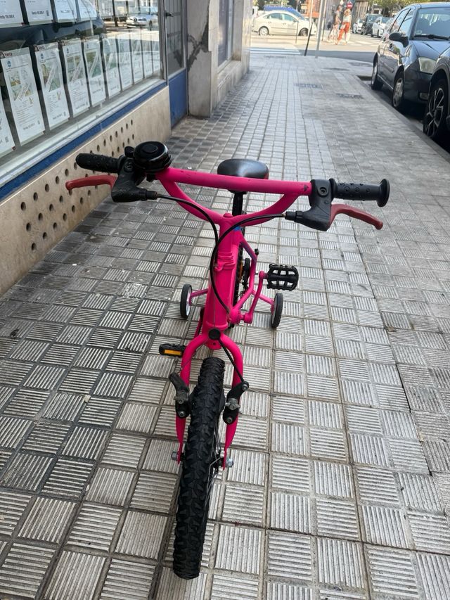 Bicicleta niña 16" rosa