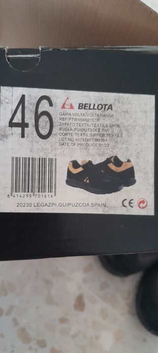 Zapatos seguridad - negros y amarillos