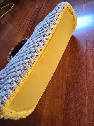 Borsa V73 beige in crochet