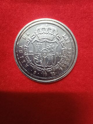 Moneda 20 Reales 1850 Isabel II
