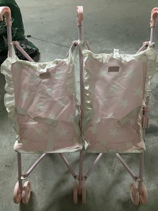 Carrito gemelar muñecas