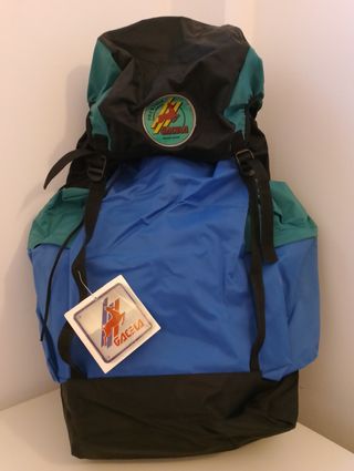 Mochila Gacela azul y verde agua