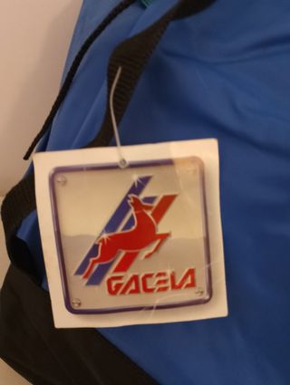 Mochila Gacela azul y verde agua