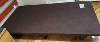 Cama TapiFlex marrón + Colchón 105x200.