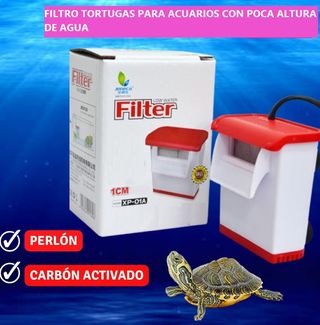 FILTRO PARA TORTUGA ACUARIO pequeño TORTUGAS