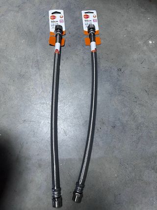 2 Latiguillos EQUATION 50cm Inox