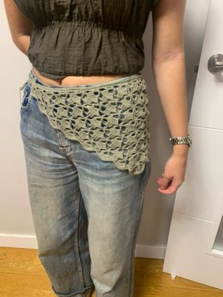 Bandana crochet gris - Cintura