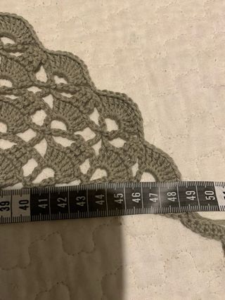 Bandana crochet gris - Cintura