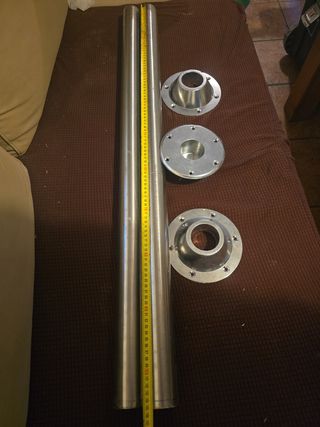Patas mesa acero inoxidable, camper autocaravana, 