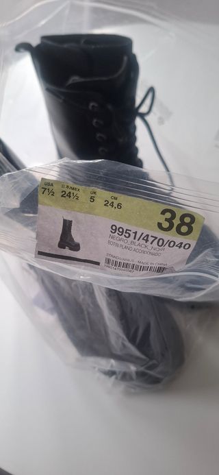 Botines negros mujer talla 38