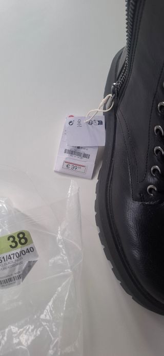 Botines negros mujer talla 38
