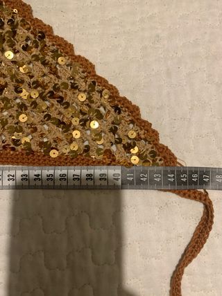 Bandana crochet dorada - Cintura