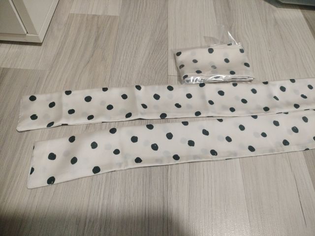 Fajín lunares blanco y negro