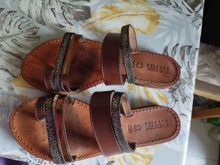 Sandalias Geox marrones mujer nº36