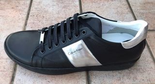 Sneakers Calvin Klein nere e argento