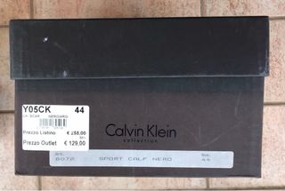 Sneakers Calvin Klein nere e argento