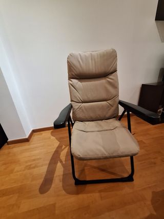 Hamaca plegable beige