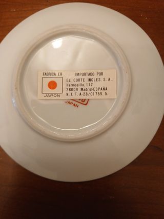 Plato porcelana japonesa