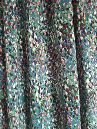 Vestido largo Shein verde estampado - L