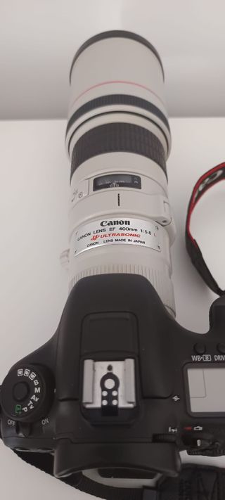 Objetivo Canon EF 400mm f/5.6 L , junto con canon 