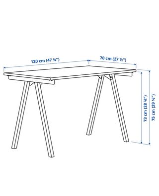 Escritorio IKEA Trotten blanco