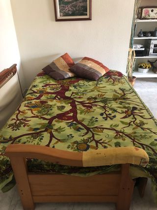 Sofá cama 3 plazas - Verde