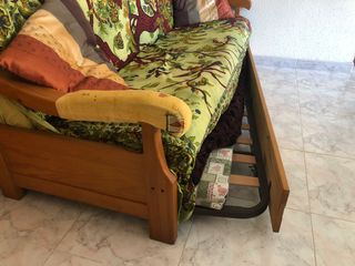 Sofá cama 3 plazas - Verde