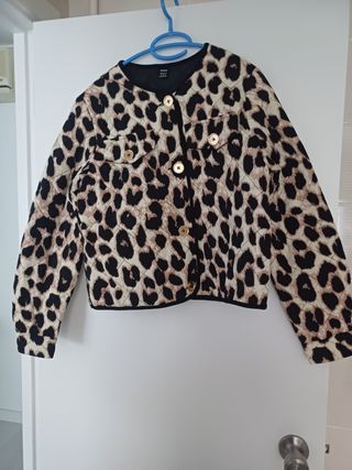 Chaqueta Leopardo Acolchada