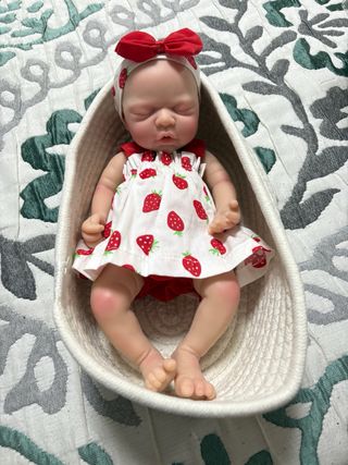 Reborn bebé silicona completa 33 cm 1,200kg 
